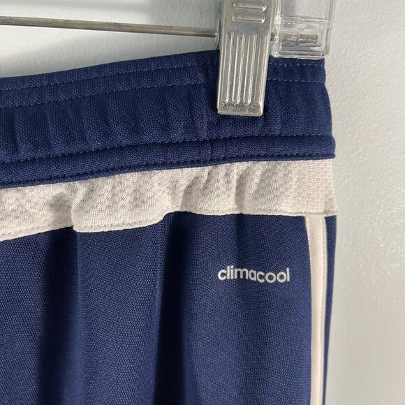 NWT Adidas Navy Blue Athletic Ankle Zip Track Pants White Stripes Boys XL 18-20 - Picture 9 of 13